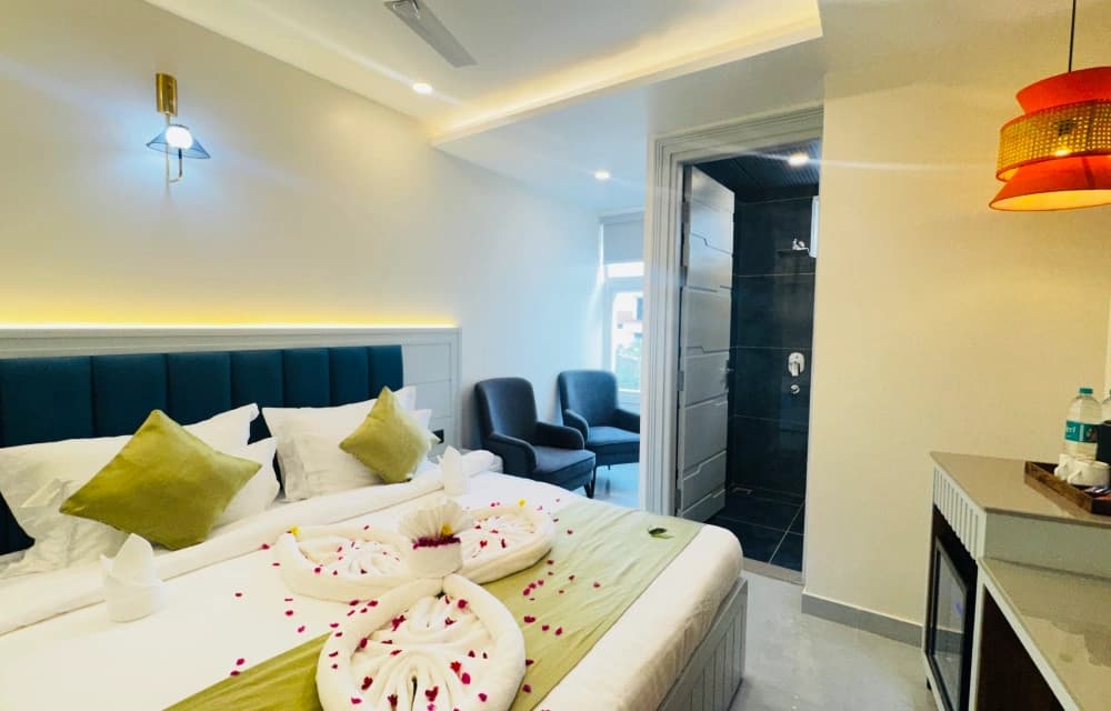 The Deluxe Room with Garden View at Arista Haven, Tapovan, Rishikesh