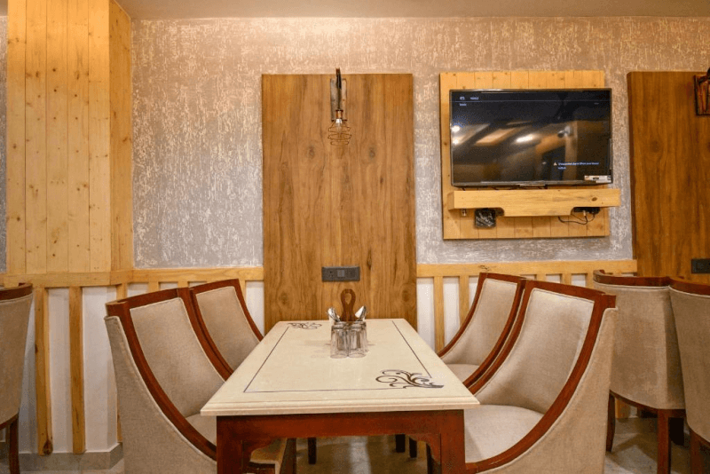 The restaurant at Holy Shivana, Rishikesh