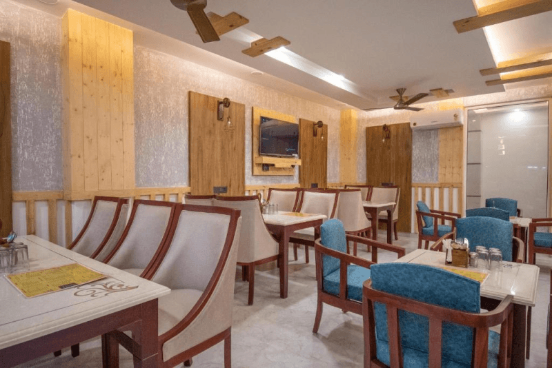 The restaurant at Holy Shivana, Rishikesh