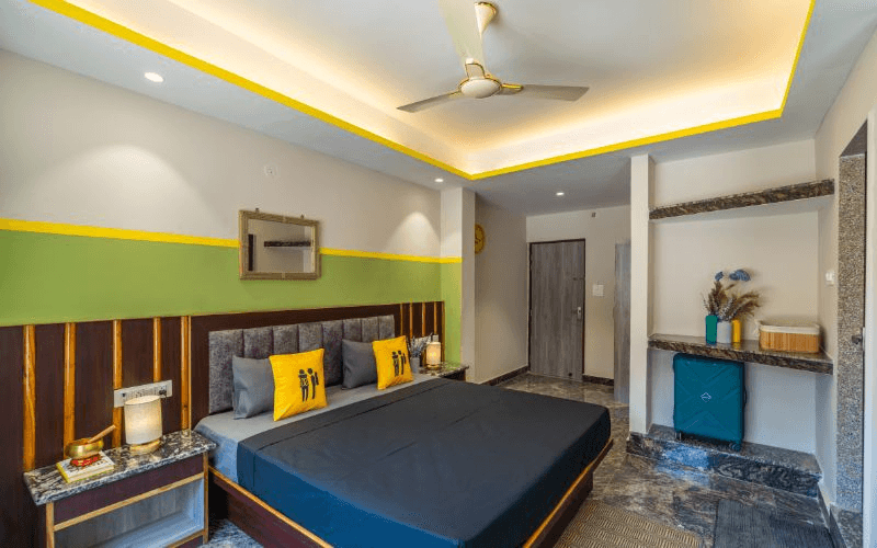 The AC Superior Double Room at The Hosteller Rishikesh, Ganges