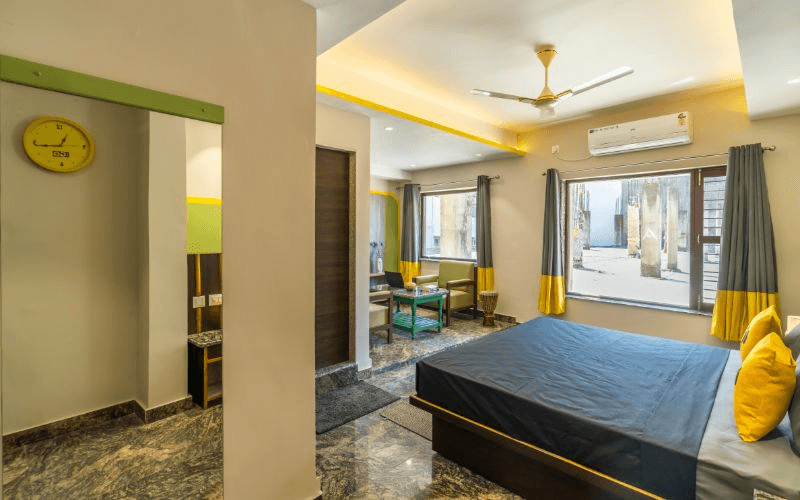 The AC Superior Double Room at The Hosteller Rishikesh, Ganges