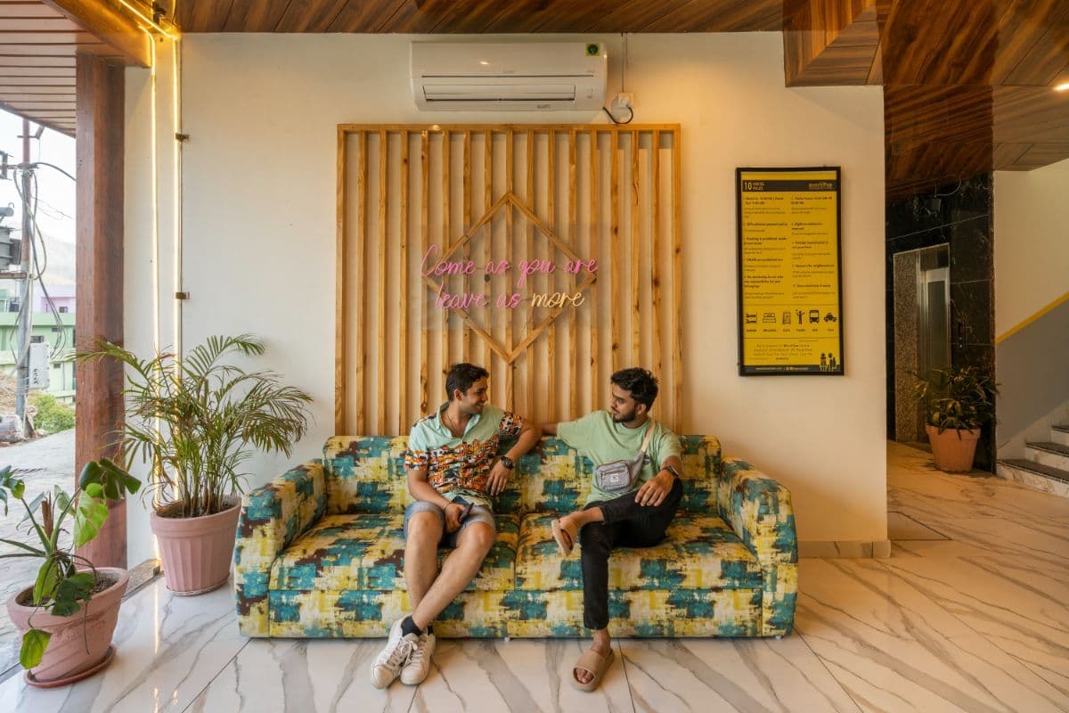 Lobby at The Hosteller Rishikesh, Upper Tapovan