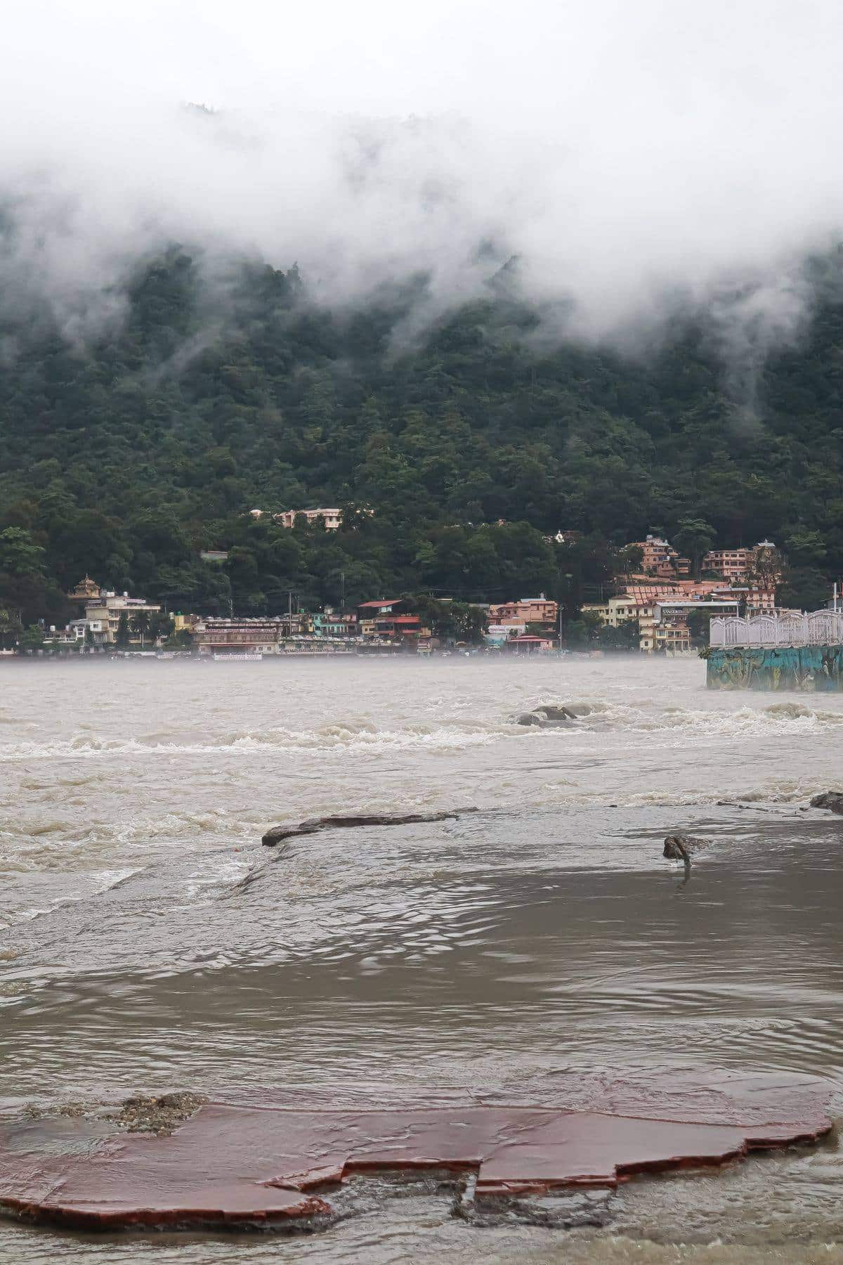 The Ganga at Sai Ghat near Laxman Jhula, Rishikesh